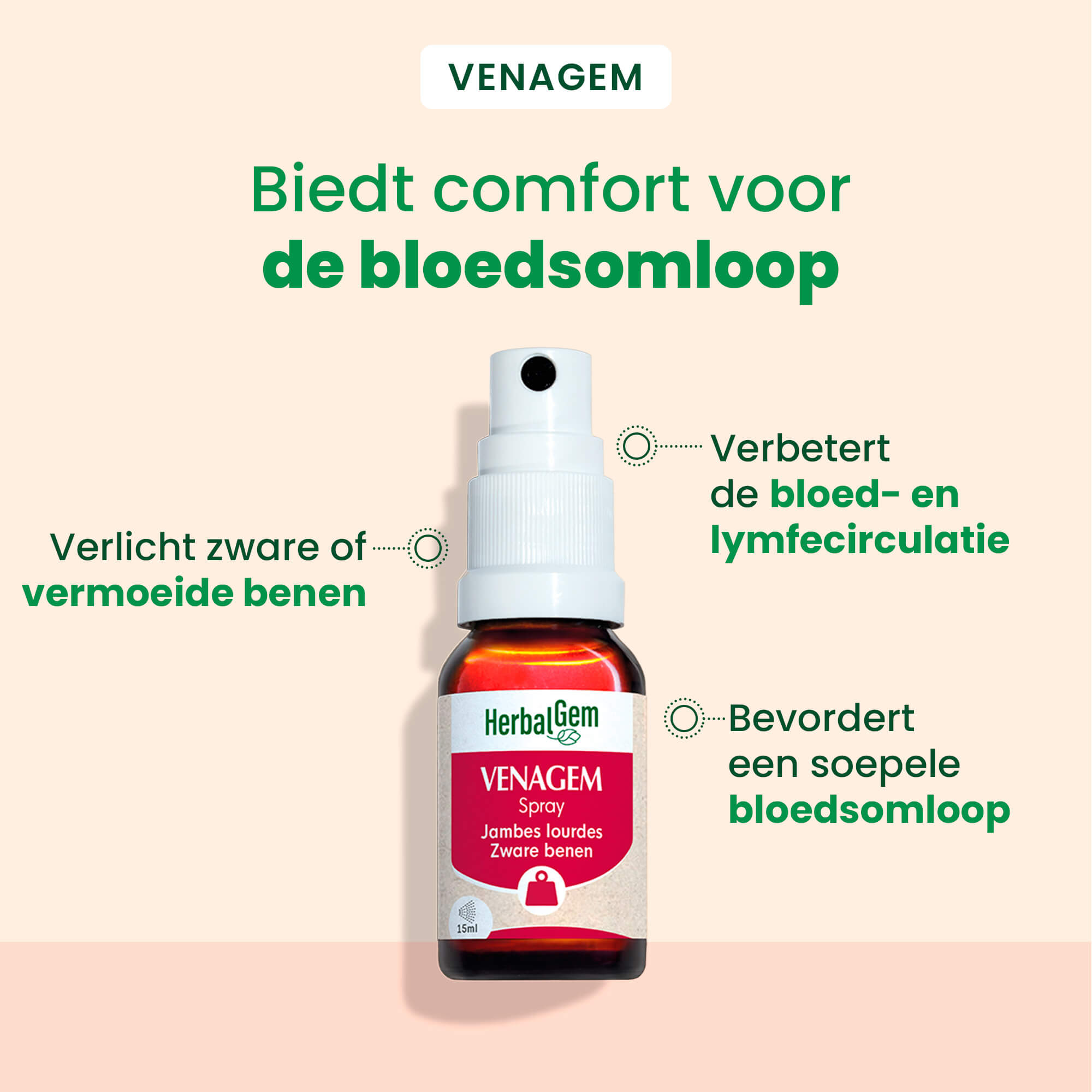 VenaGem Zware Beenspray - Bio