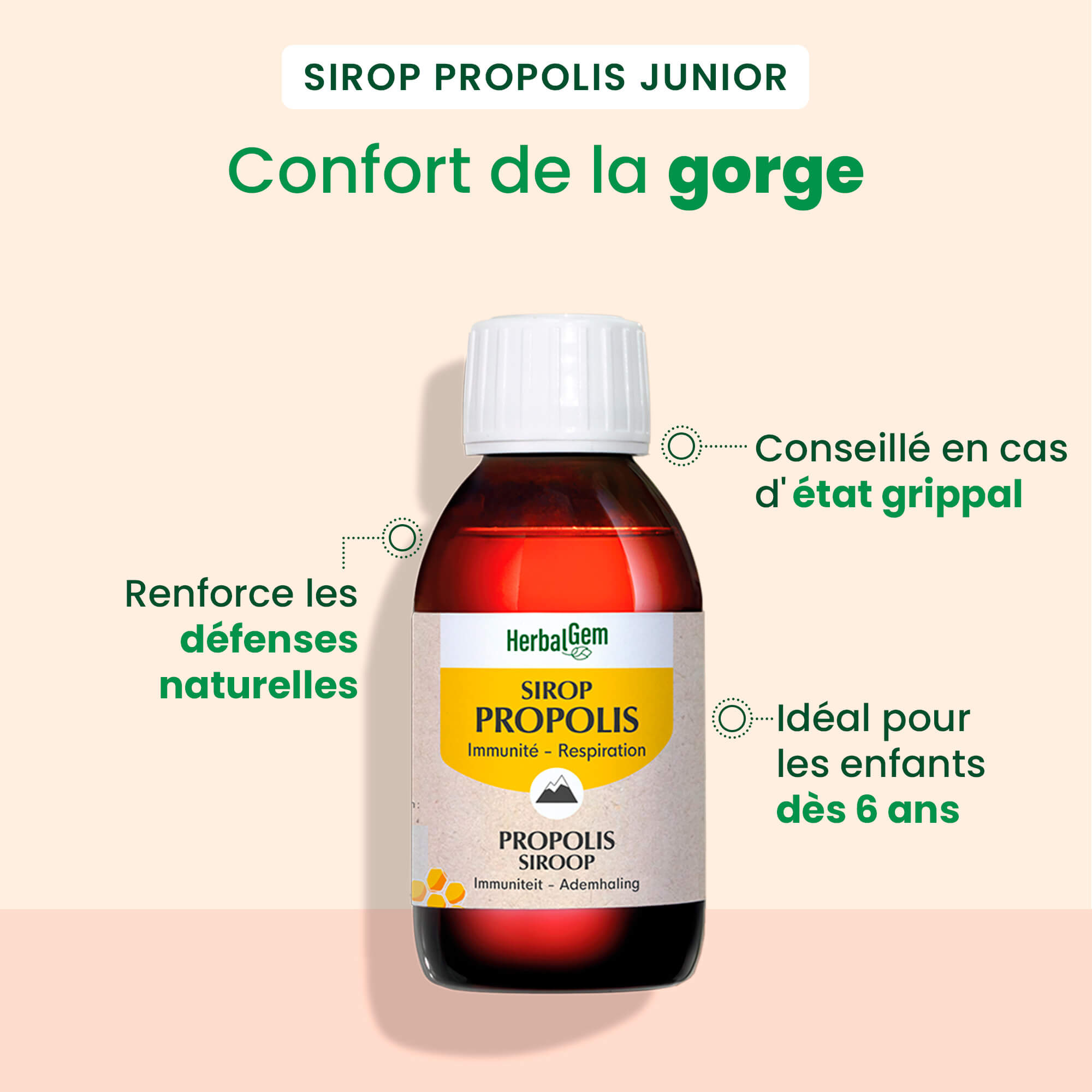 Propolis-siroop voor volwassenen - Bio