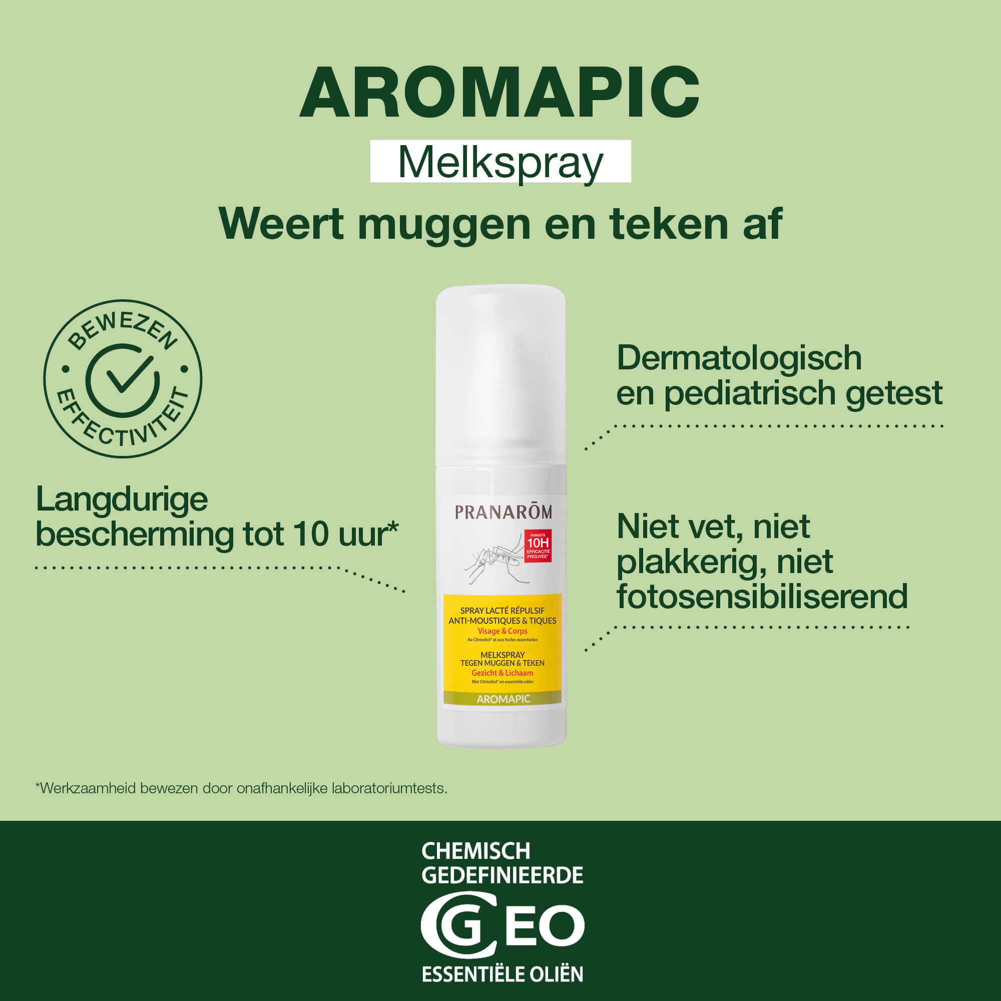 Melkwerende spray tegen muggen en teken